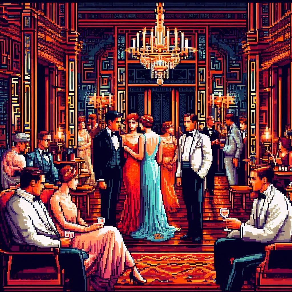 The Great Gatsby pixel art